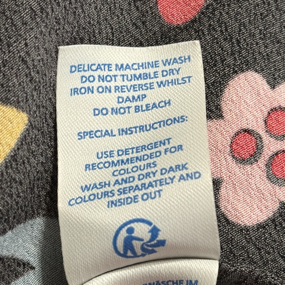 Boden Floral Long Sleeve Dress - Black and Multicolor - Picture 12 of 14